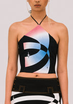 NEBULA Black Denim Top