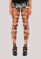 NEBULA Black Print Sheer Tights