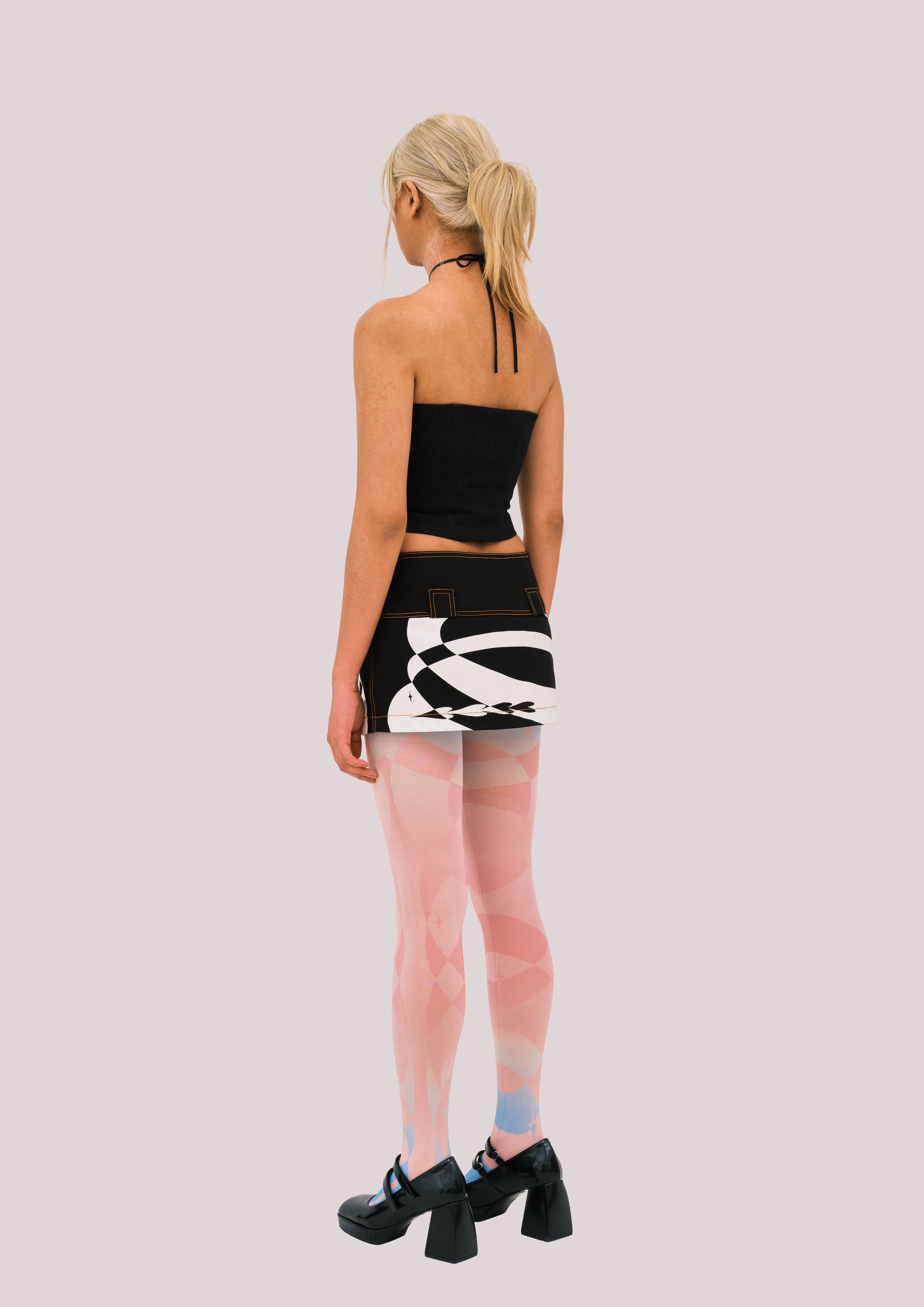NEBULA Black Denim Top