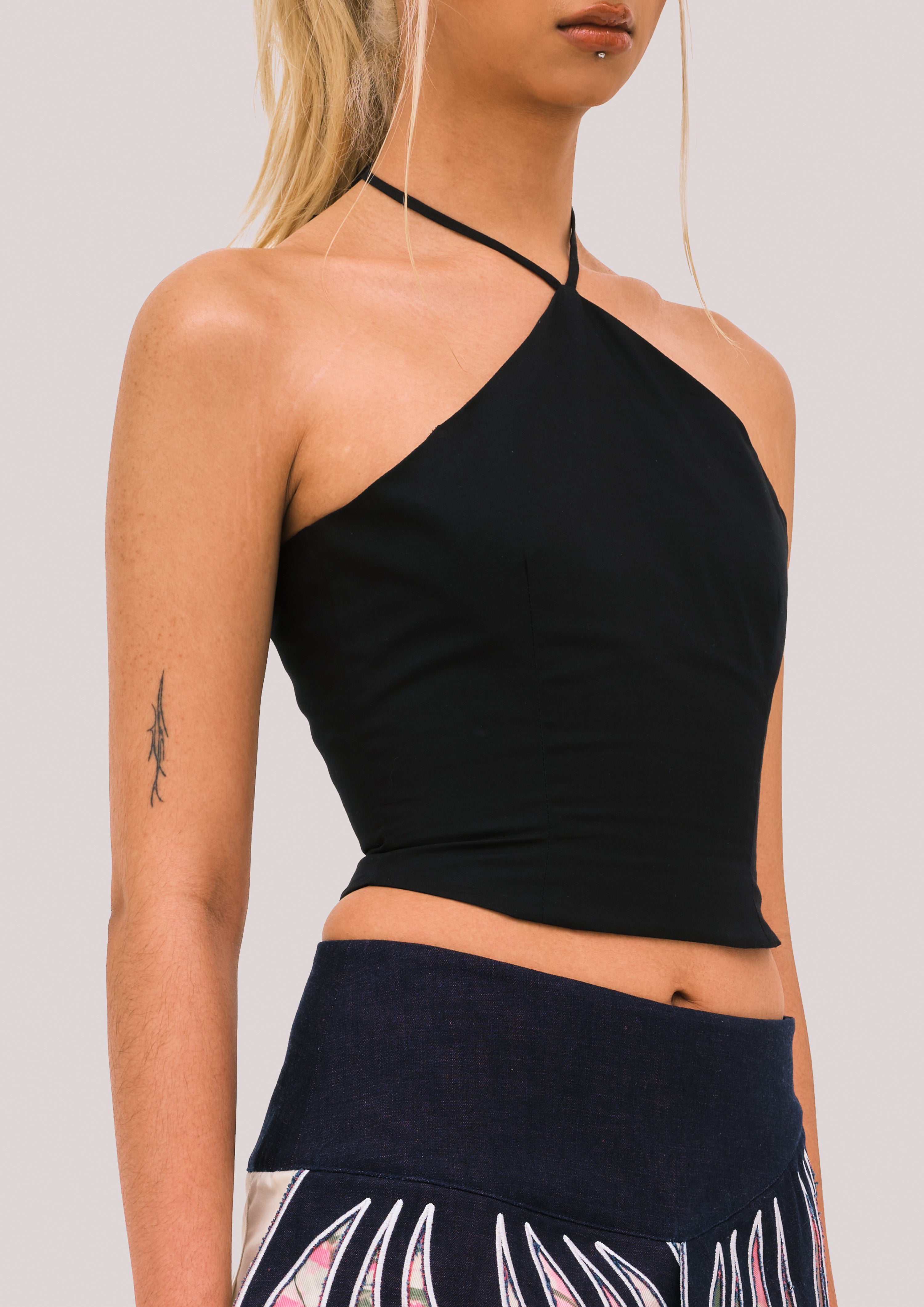 Black Super Fitted Top