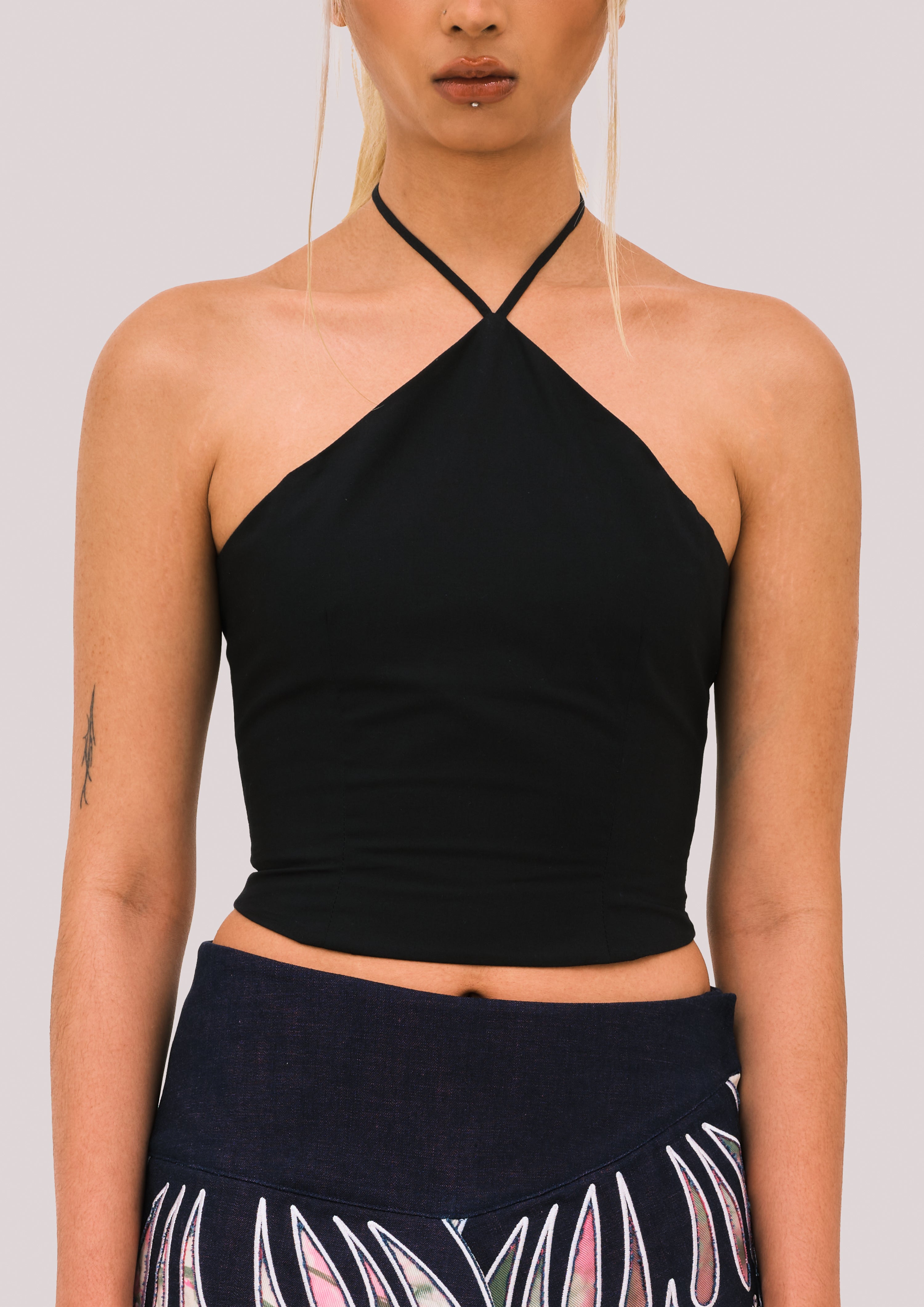 Black Super Fitted Top