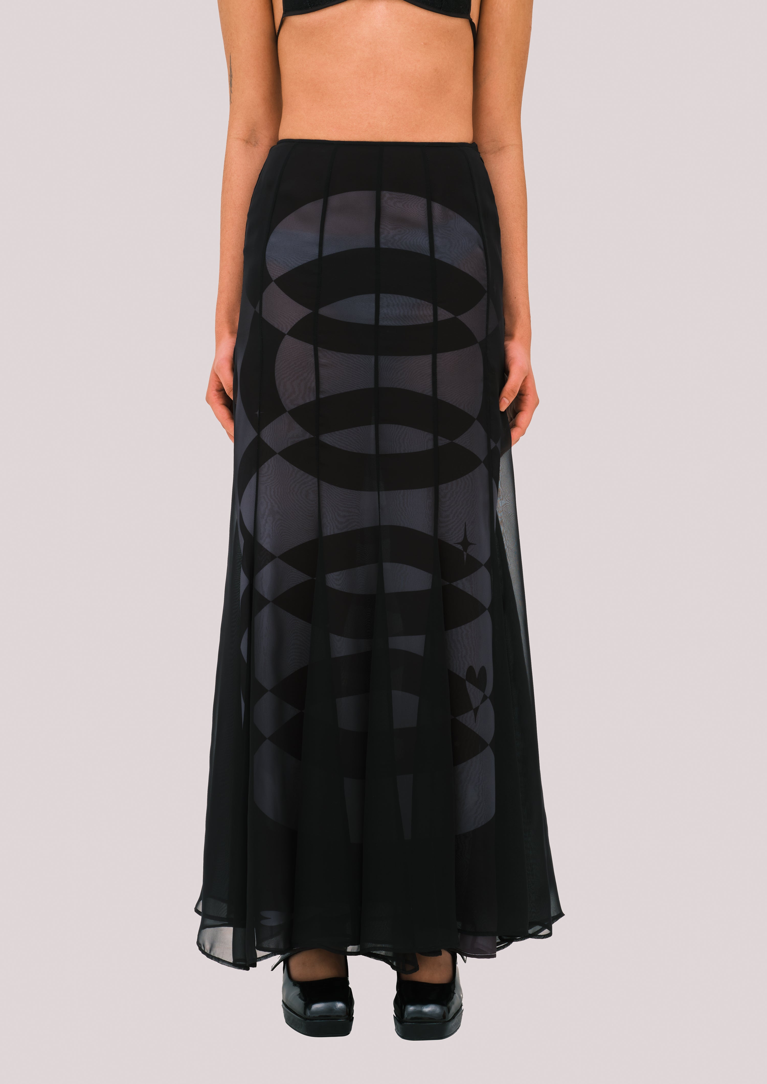 NEBULA Chiffon Maxi Skirt