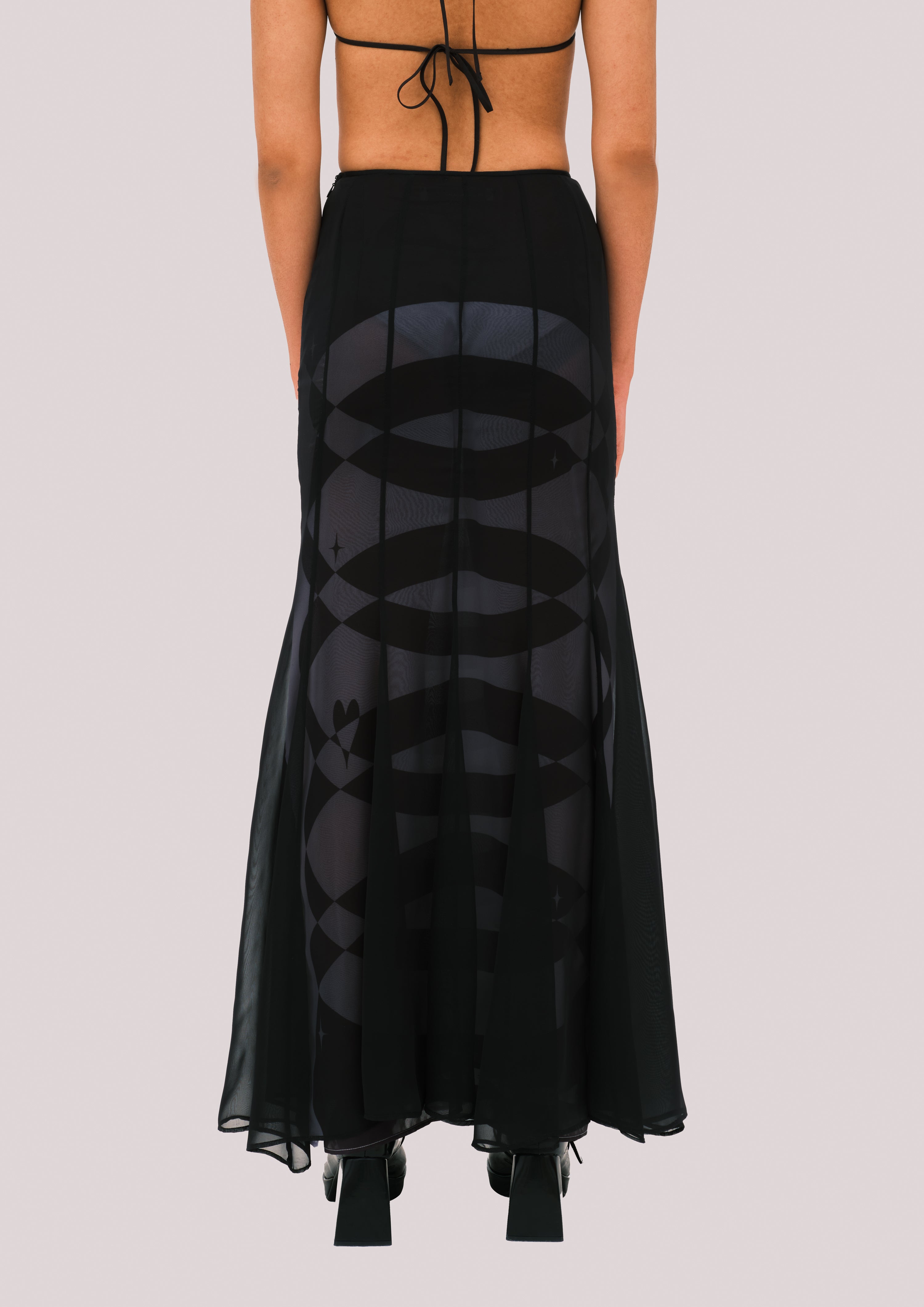 NEBULA Chiffon Maxi Skirt