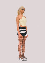 NEBULA Black Print Sheer Tights