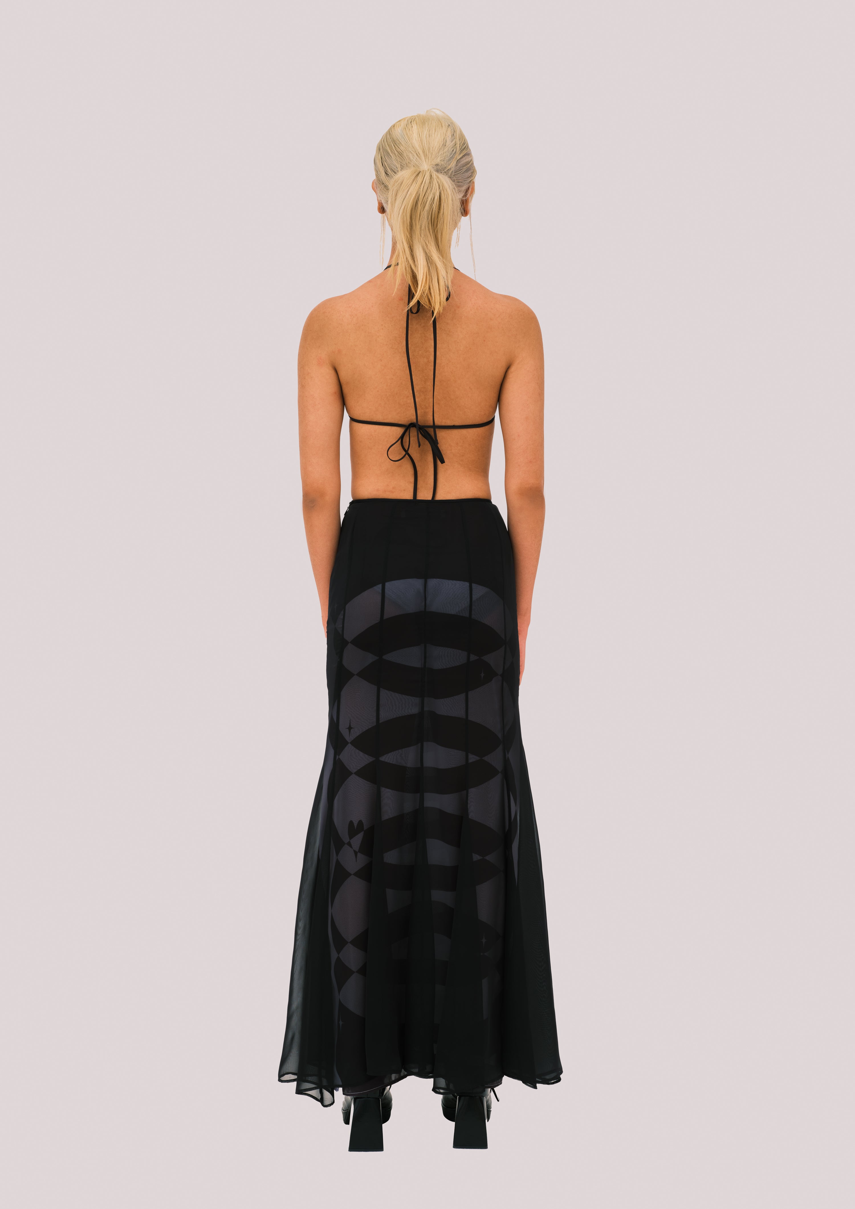 NEBULA Chiffon Maxi Skirt