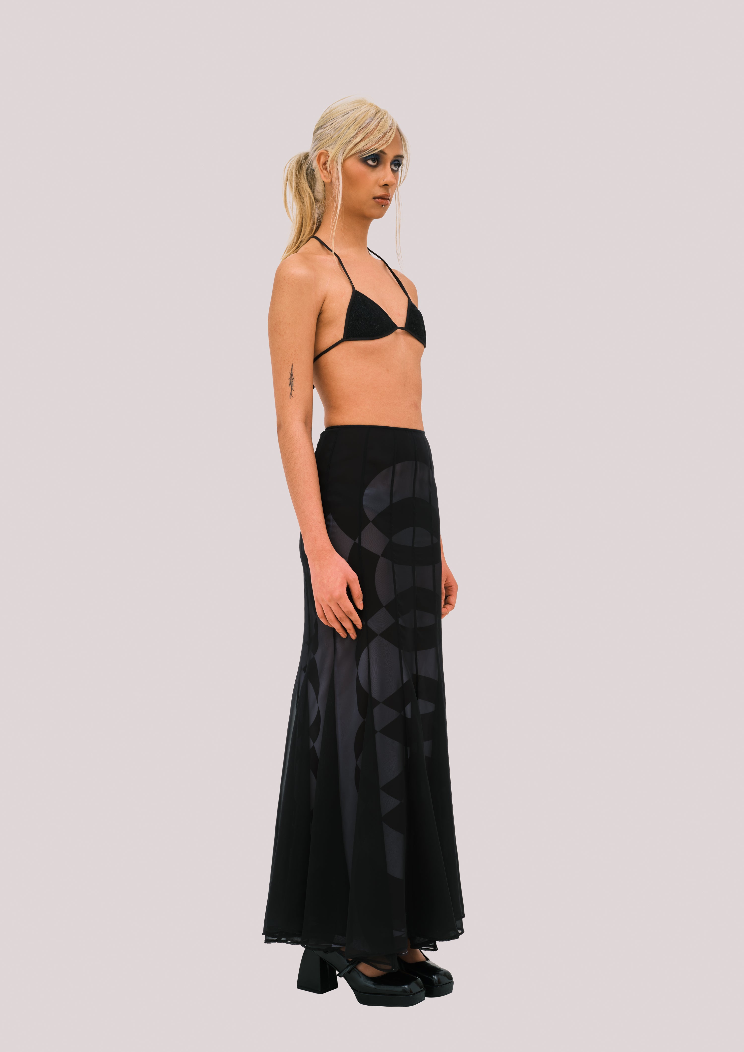 NEBULA Chiffon Maxi Skirt