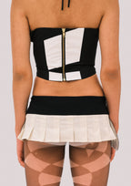 Butterfly Pleated Micro Wrap Skirt