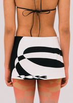 NEBULA Black Denim Miniskirt