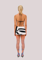 NEBULA Black Denim Miniskirt