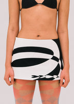 NEBULA Black Denim Miniskirt