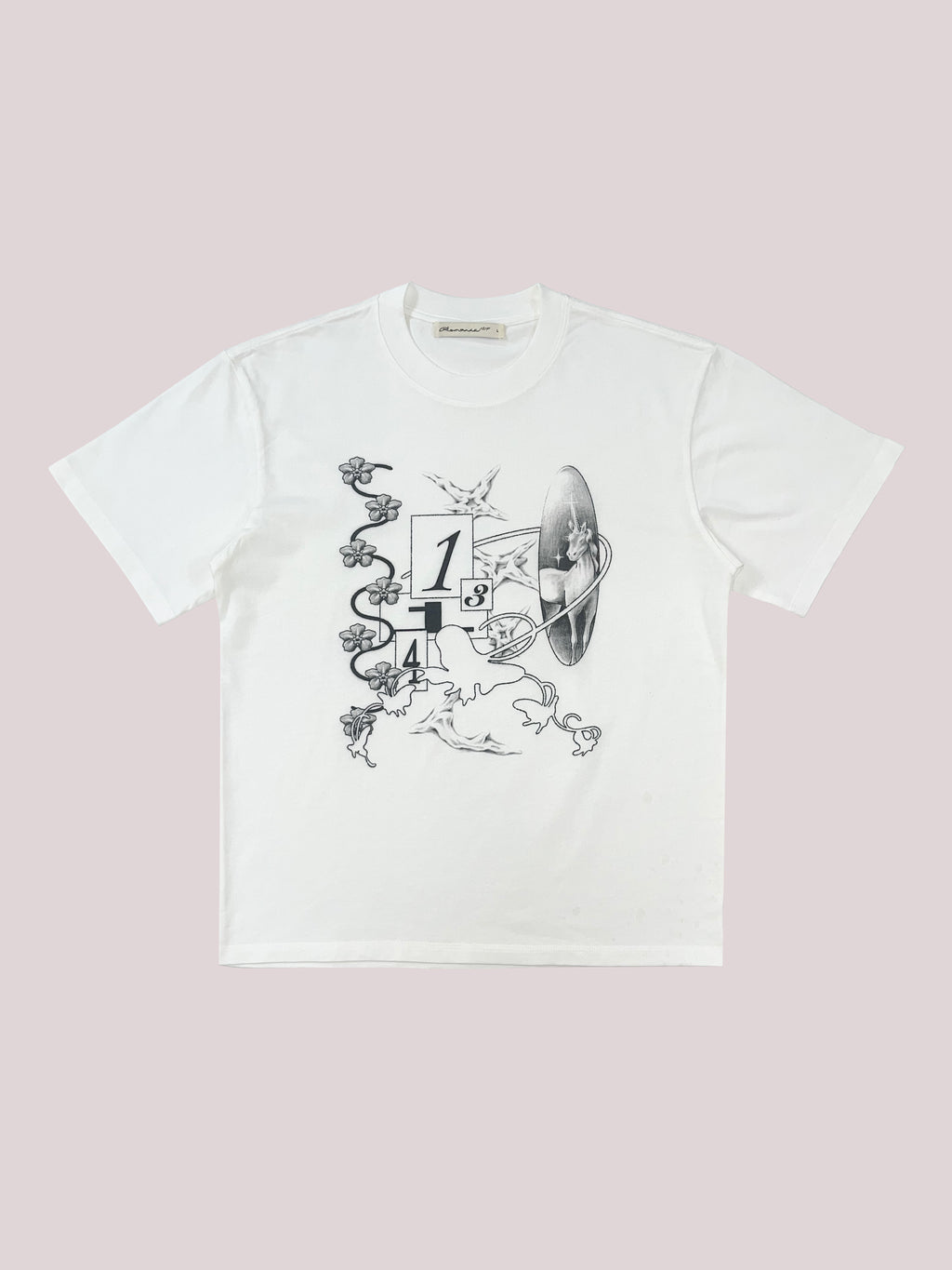 'Forget-me-not 1314' White T-shirt