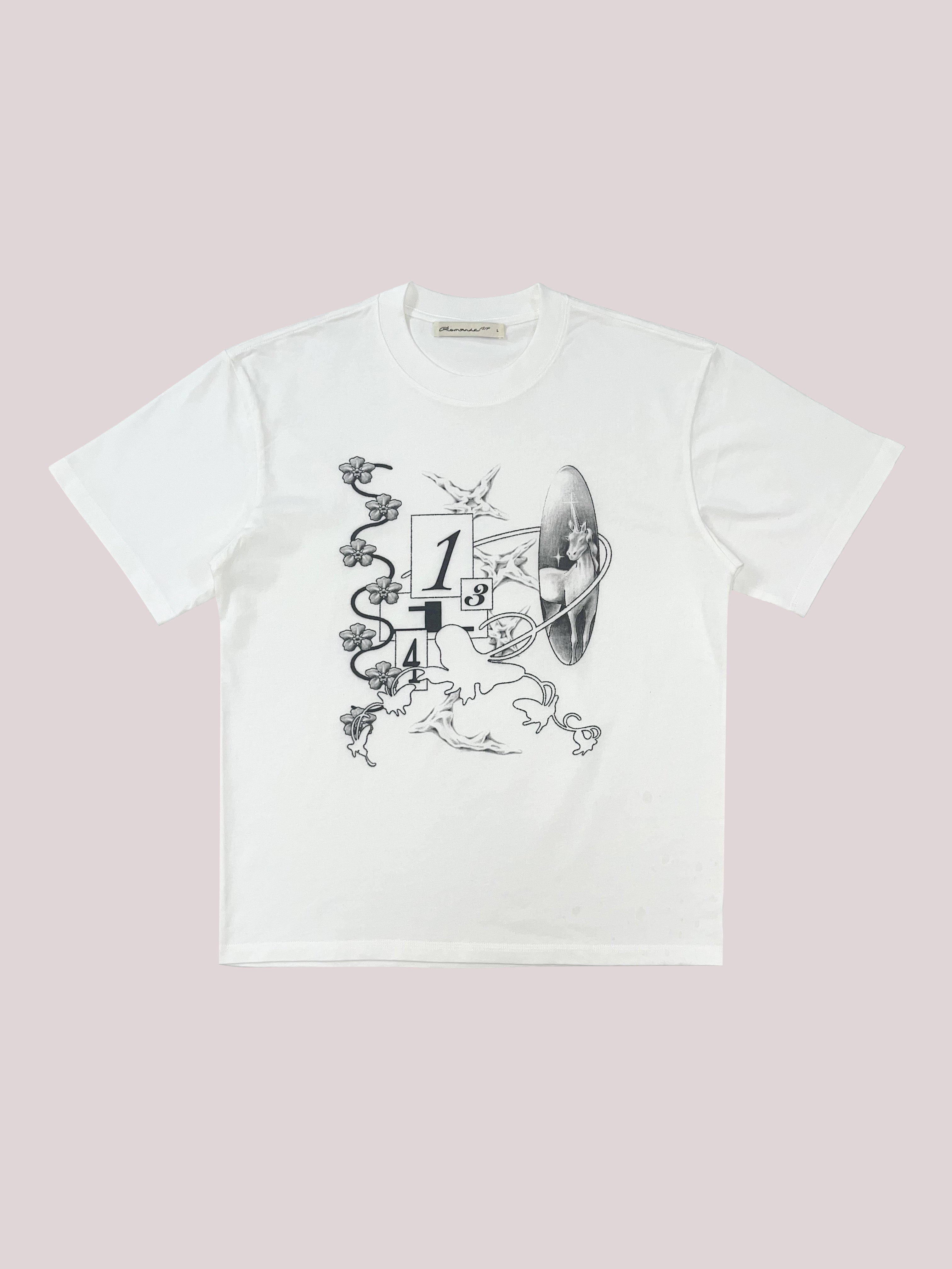 'Forget-me-not 1314' White T-shirt