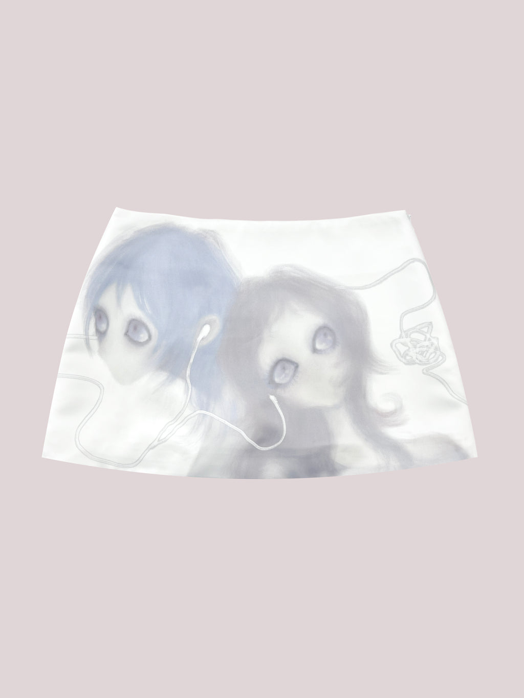 Romance 1314 x Glooth White Miniskirt