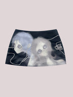 Romance 1314 x Glooth Black Miniskirt