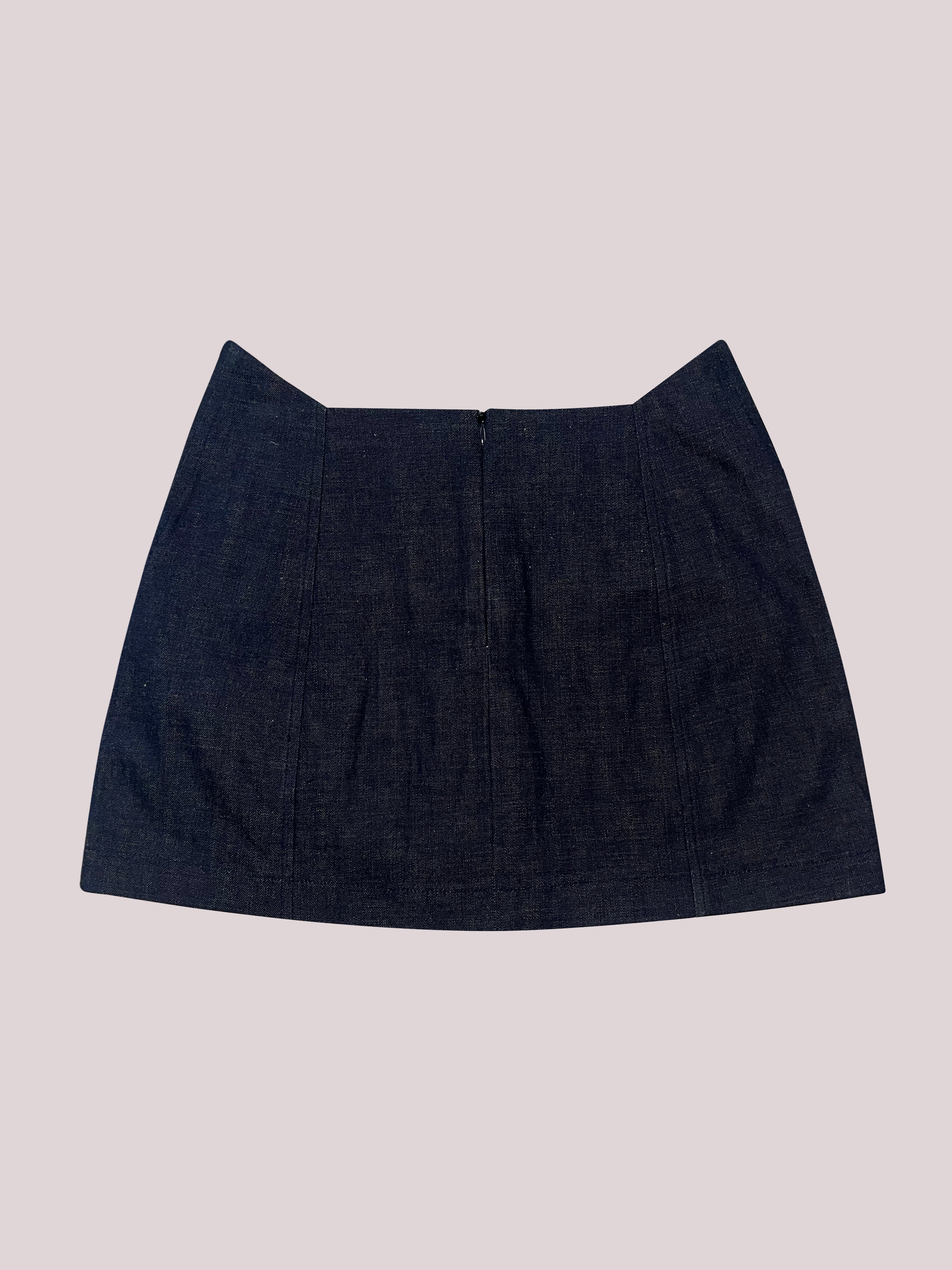 INDIGO  Sculpted-Waist MINISKIRT