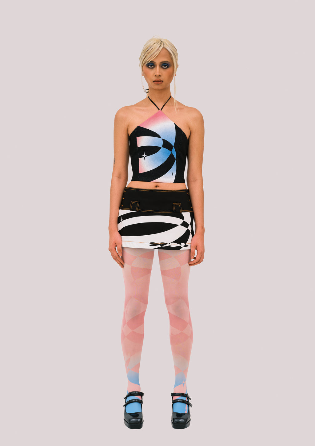 NEBULA Pink Gradient Tights