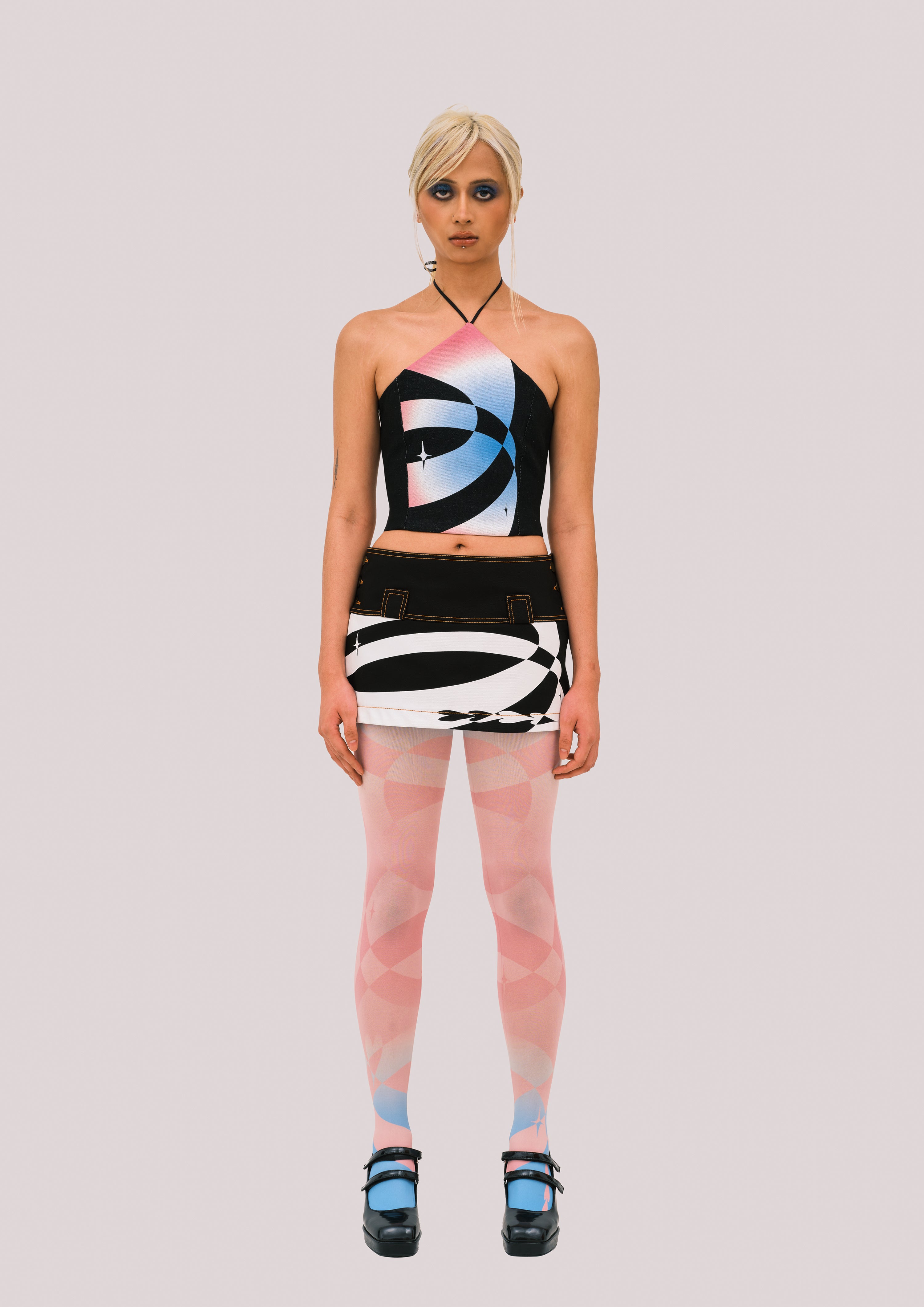 NEBULA Pink Gradient Tights